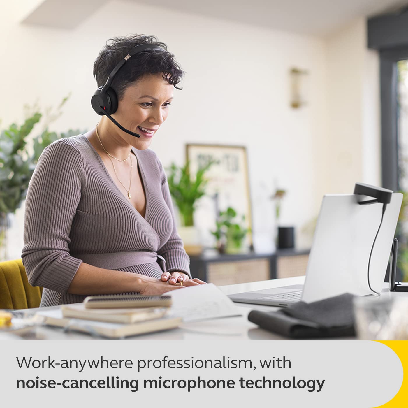 Foto 5 | Auriculares Inalámbricos Jabra Evolve2 55 Mono Con Soporte De Carga Bla - Venta Internacional.