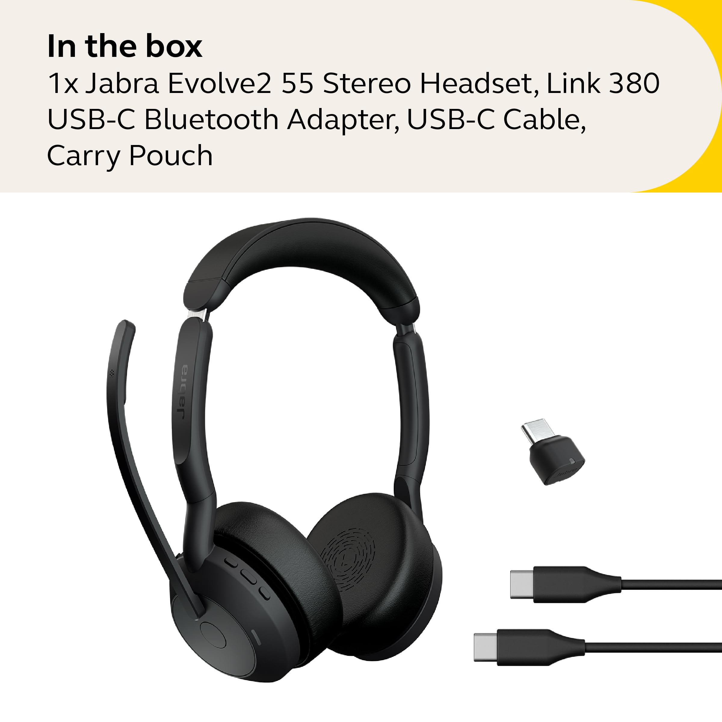 Foto 6 pulgar | Auriculares Inalámbricos Jabra Evolve2 55 Estéreo Con Cancelación De Ruido - Venta Internacional.