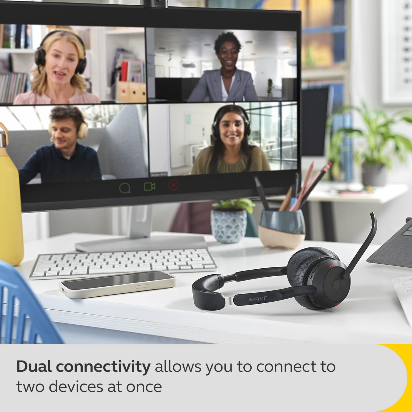 Foto 7 pulgar | Auriculares Inalámbricos Jabra Evolve2 55 Estéreo Con Cancelación De Ruido - Venta Internacional.