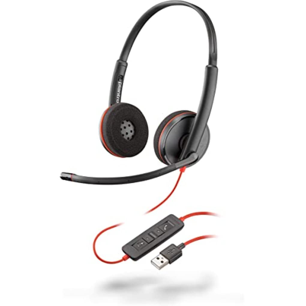 Foto 1 | Auriculares Plantronics Blackwire C3220 Estéreo Con Cable Negro - Venta Internacional.