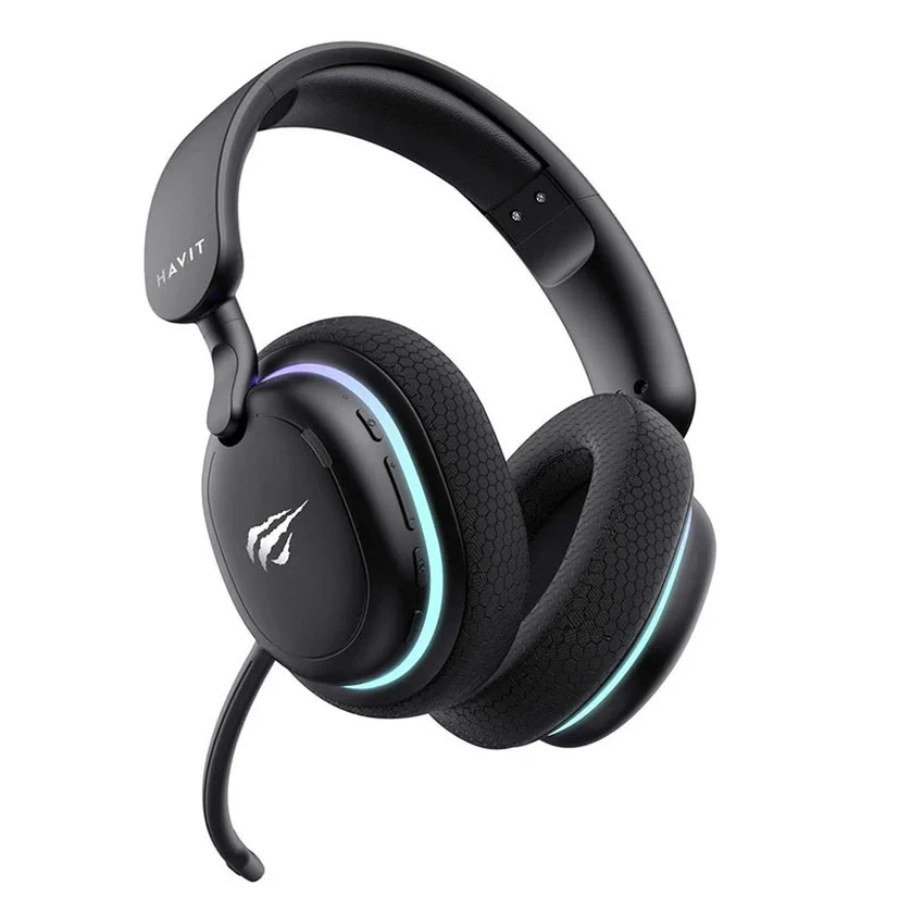Audífonos Para Gaming Con Bluetooth + 2.5ghz Wifi Havit Fuxi Black