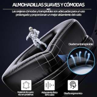 Foto 4 | Audífonos Gamers Alámbricos Krios K12 con Micrófono