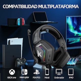 Foto 5 | Audífonos Gamers Alámbricos Krios K12 con Micrófono