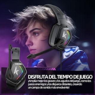Foto 7 | Audífonos Gamers Alámbricos Krios K12 con Micrófono
