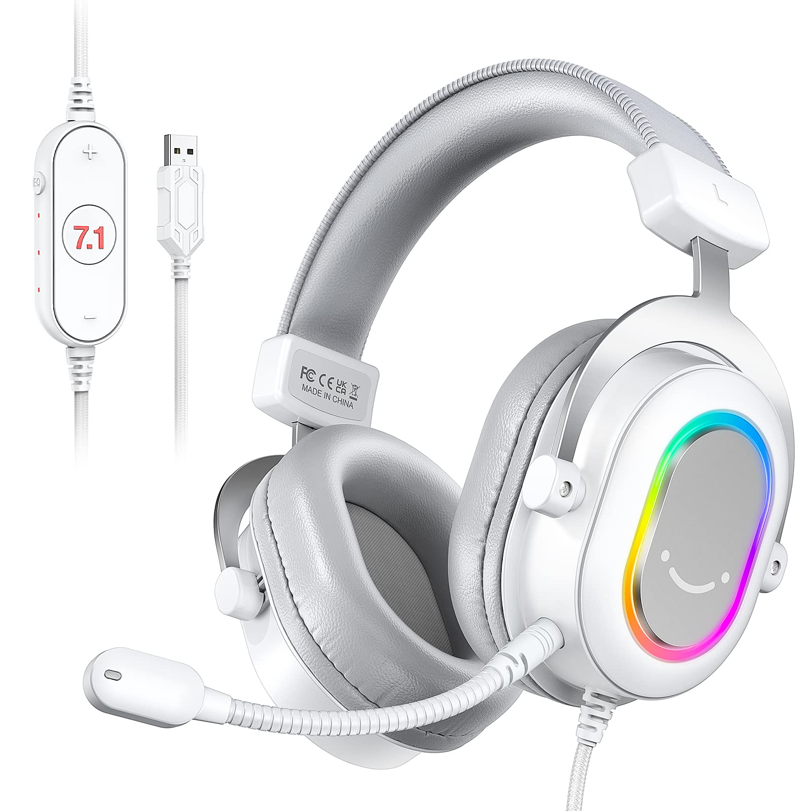Foto 1 | Auriculares Para Juegos Fifine Usb Rgb 7.1 Surround Sound Para Pc/ps4 - Venta Internacional.