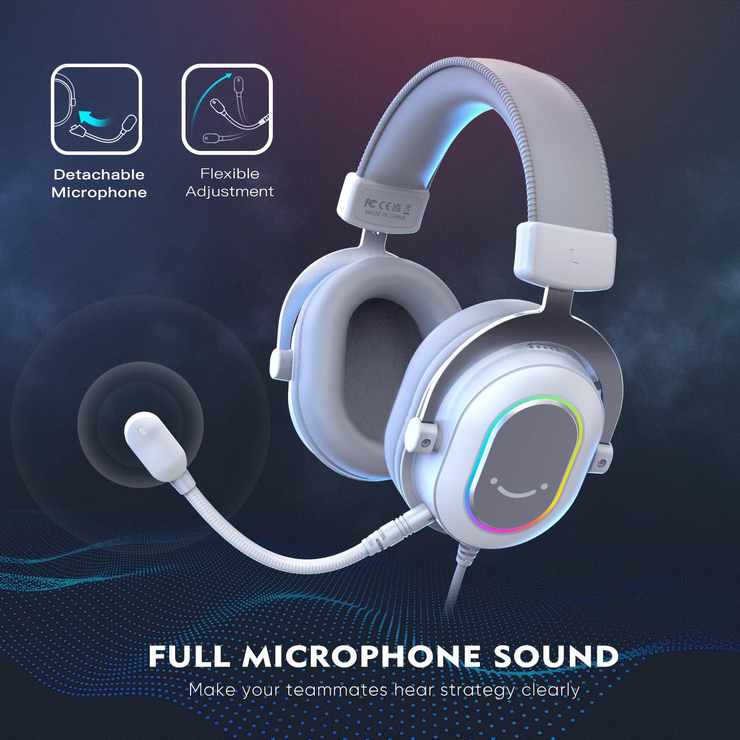 Foto 4 | Auriculares Para Juegos Fifine Usb Rgb 7.1 Surround Sound Para Pc/ps4 - Venta Internacional.