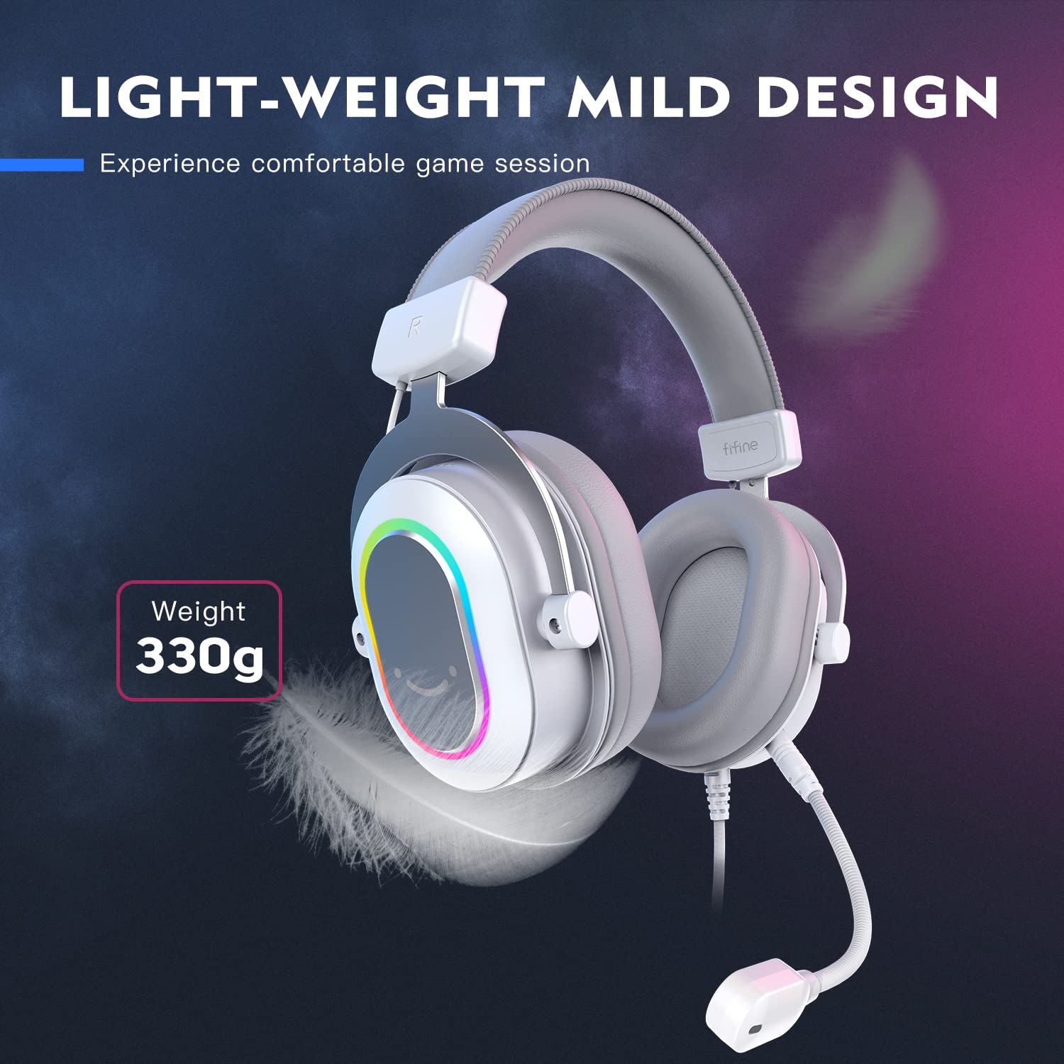 Foto 5 | Auriculares Para Juegos Fifine Usb Rgb 7.1 Surround Sound Para Pc/ps4 - Venta Internacional.
