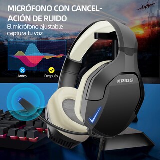 Foto 4 | Audífonos Alámbricos Krios K10 con Micrófono