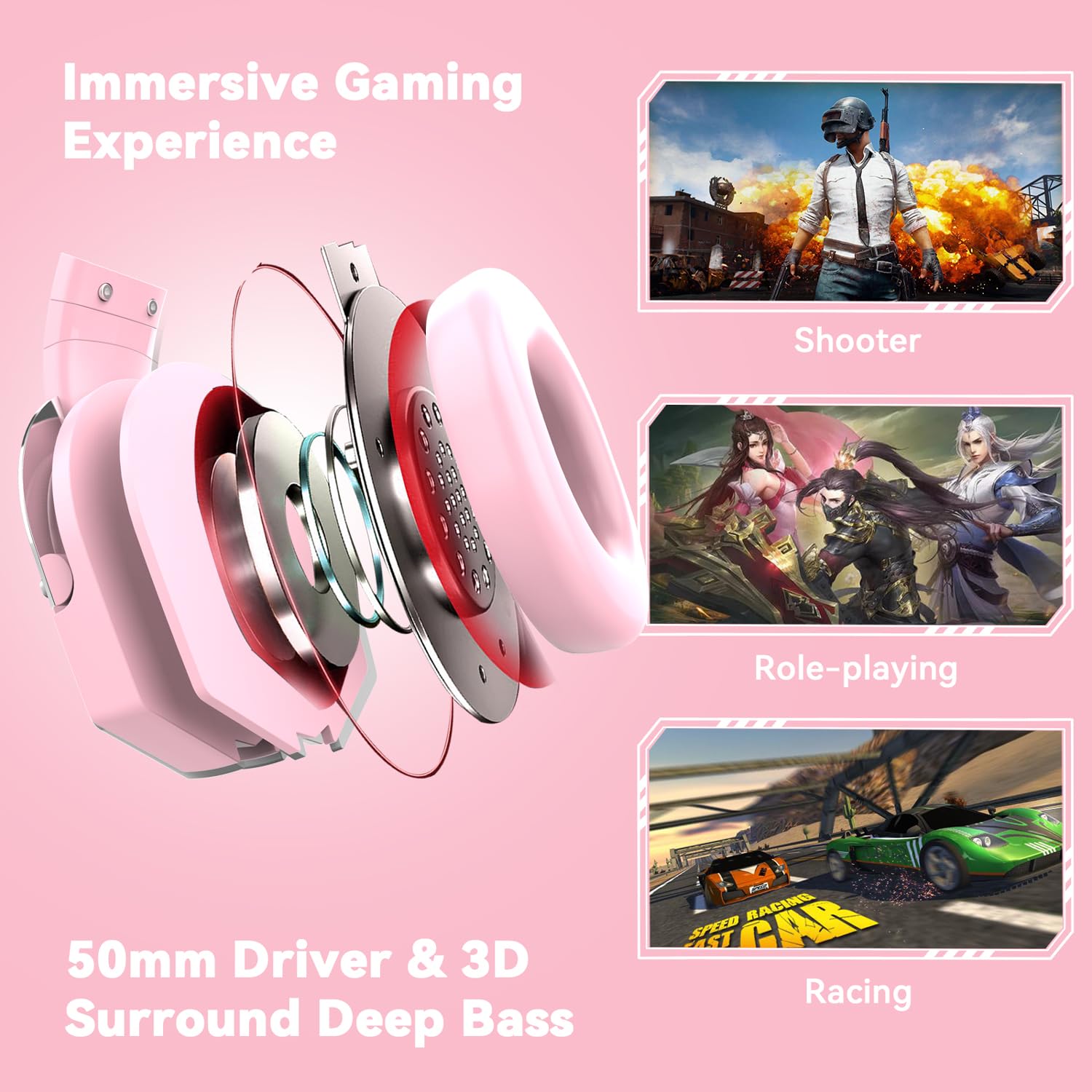 Foto 3 pulgar | Auriculares Para Juegos Imyb A88 Con Micrófono Cableado Para Pc Ps5 Xbox - Venta Internacional.