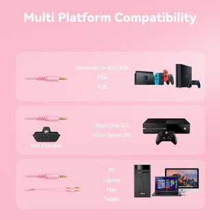 Foto 5 | Auriculares Para Juegos Imyb A88 Con Micrófono Cableado Para Pc Ps5 Xbox - Venta Internacional.