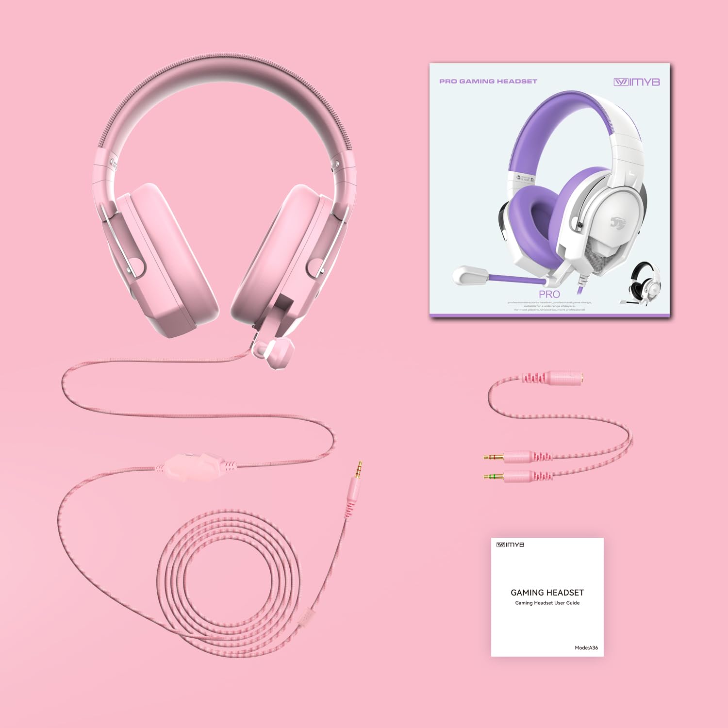 Foto 7 | Auriculares Para Juegos Imyb A88 Con Micrófono Cableado Para Pc Ps5 Xbox - Venta Internacional.