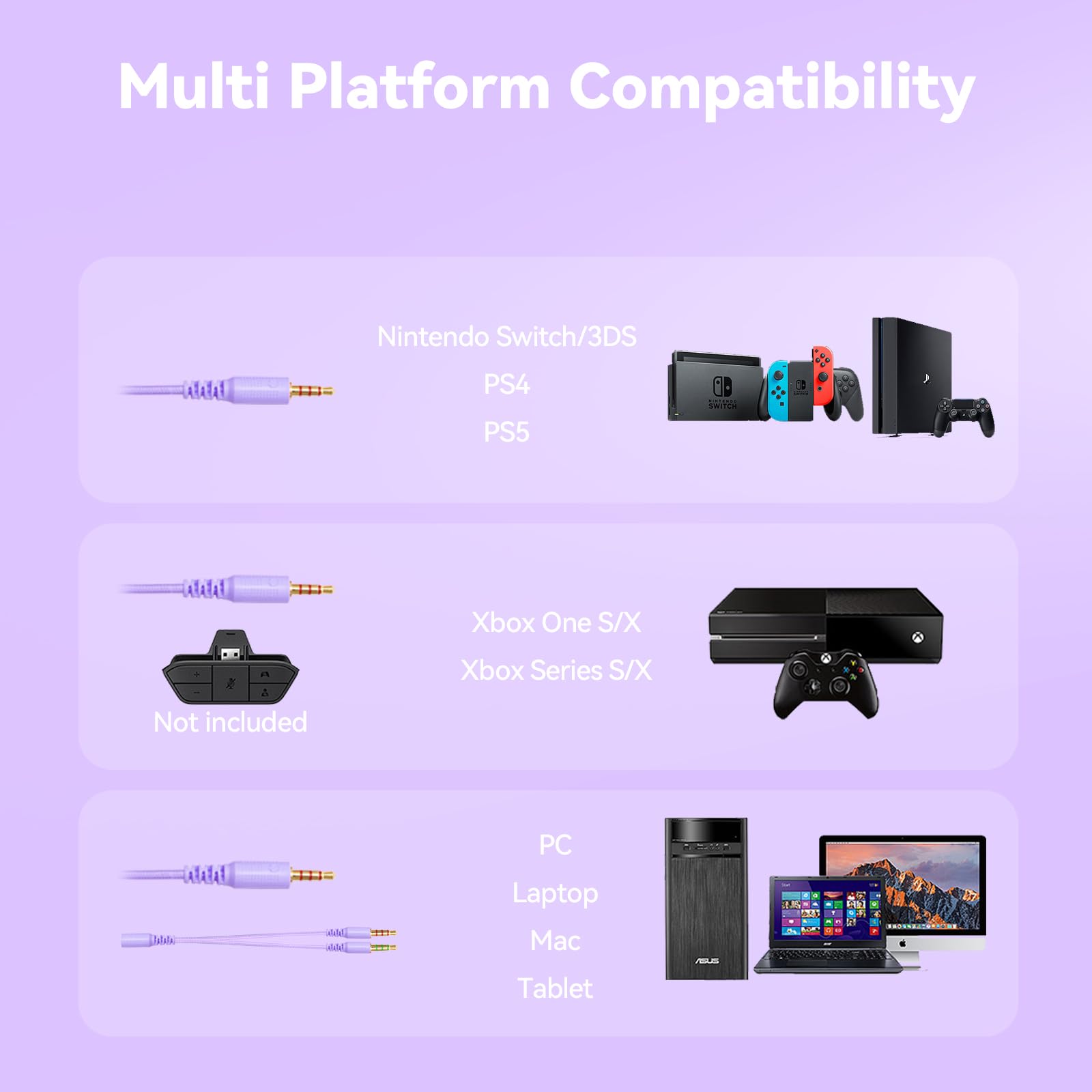 Foto 6 pulgar | Auriculares Para Juegos Imyb A36 Con Micrófono Para Pc/ps/xbox/nintendo - Venta Internacional.