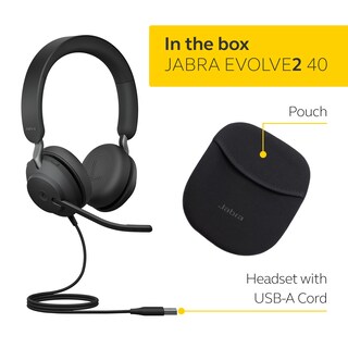Foto 7 | Auriculares Jabra Evolve2 40 Se Estéreo Con Cancelación De Ruido Con Cable - Venta Internacional.
