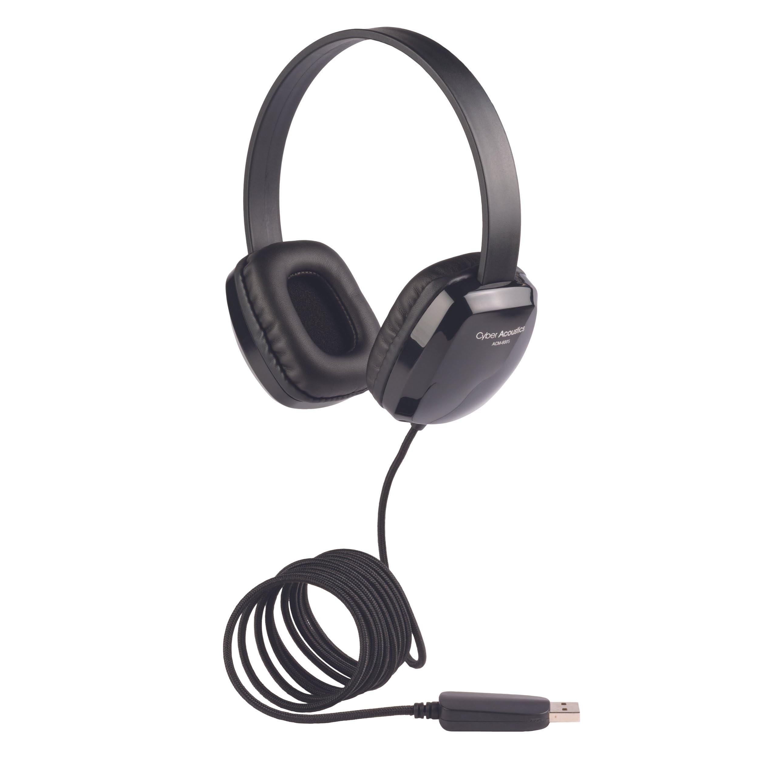Auriculares Estéreo Usb Cyber Acoustics Acm-6005 Para Pc - Venta Internacional.