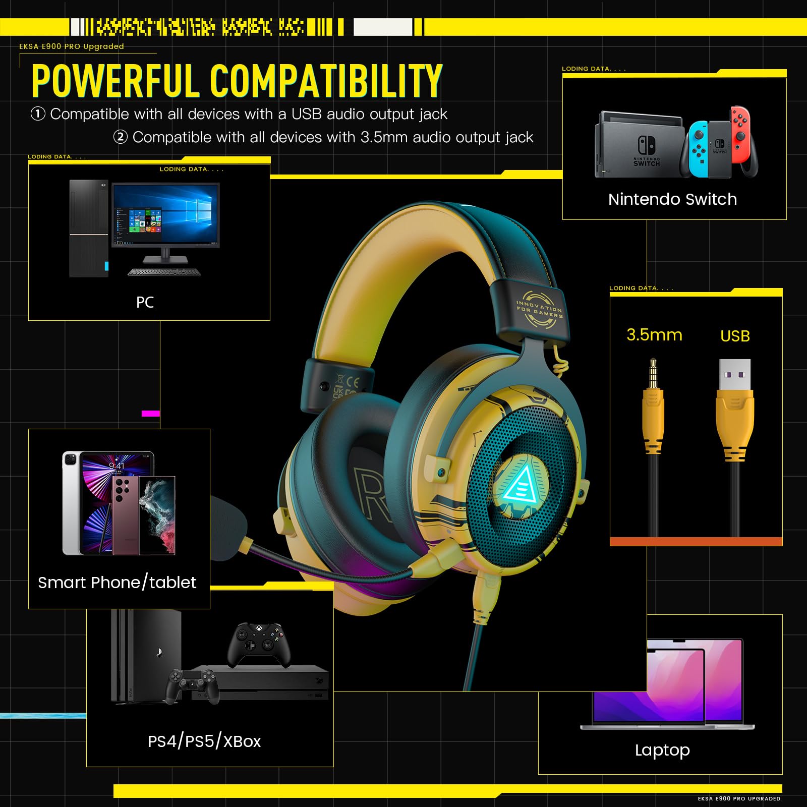 Foto 5 pulgar | Auriculares Para Juegos Eksa E900 Pro Usb Con Sonido Envolvente 7.1 Para Pc - Venta Internacional.
