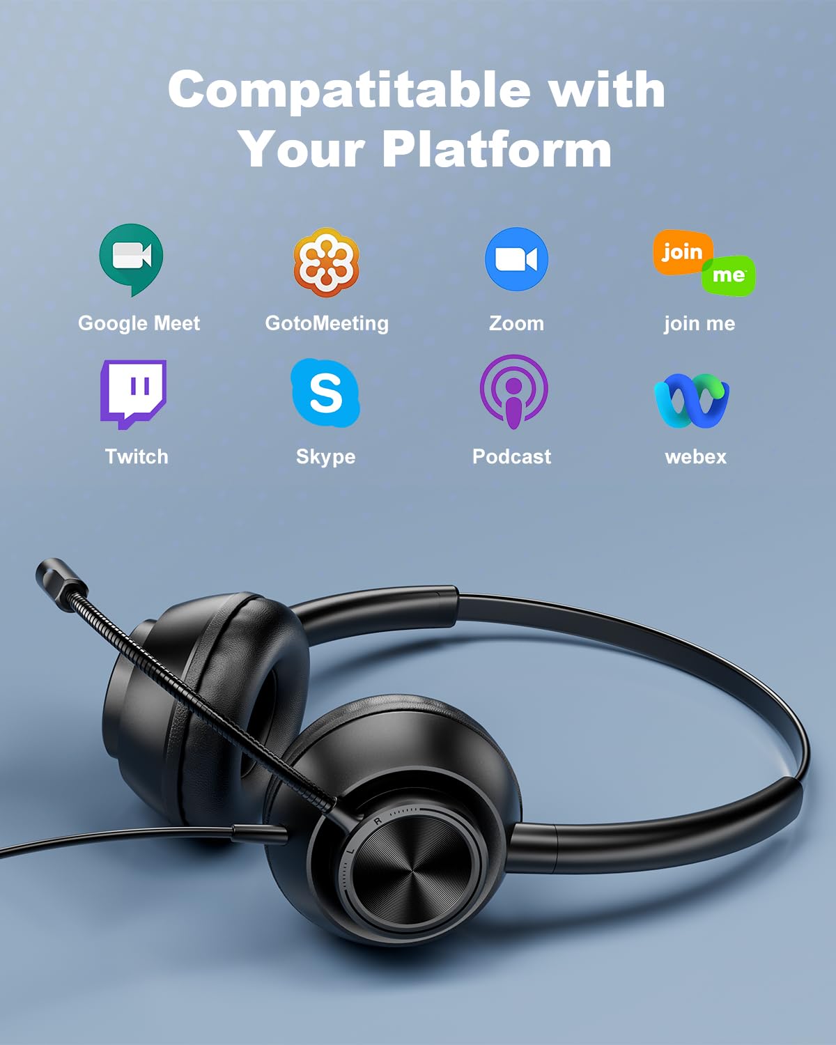Foto 6 pulgar | Auriculares Usb New Bee Con Micrófono Para Pc Con Cable Usb-a Y Usb-c - Venta Internacional.