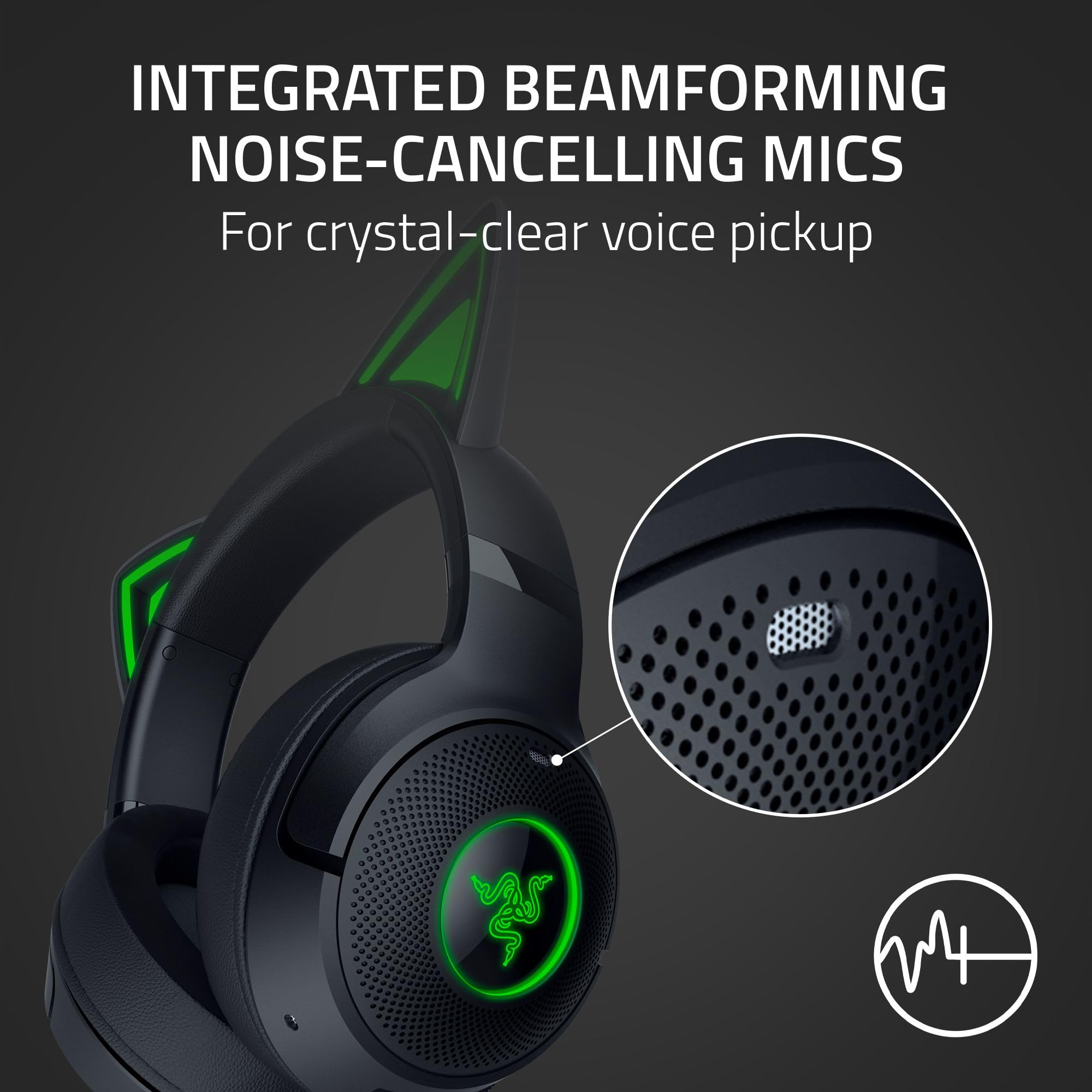 Foto 6 pulgar | Auriculares Razer Kraken Kitty V2 Bt Inalámbricos Rgb con Batería- Venta Internacional
