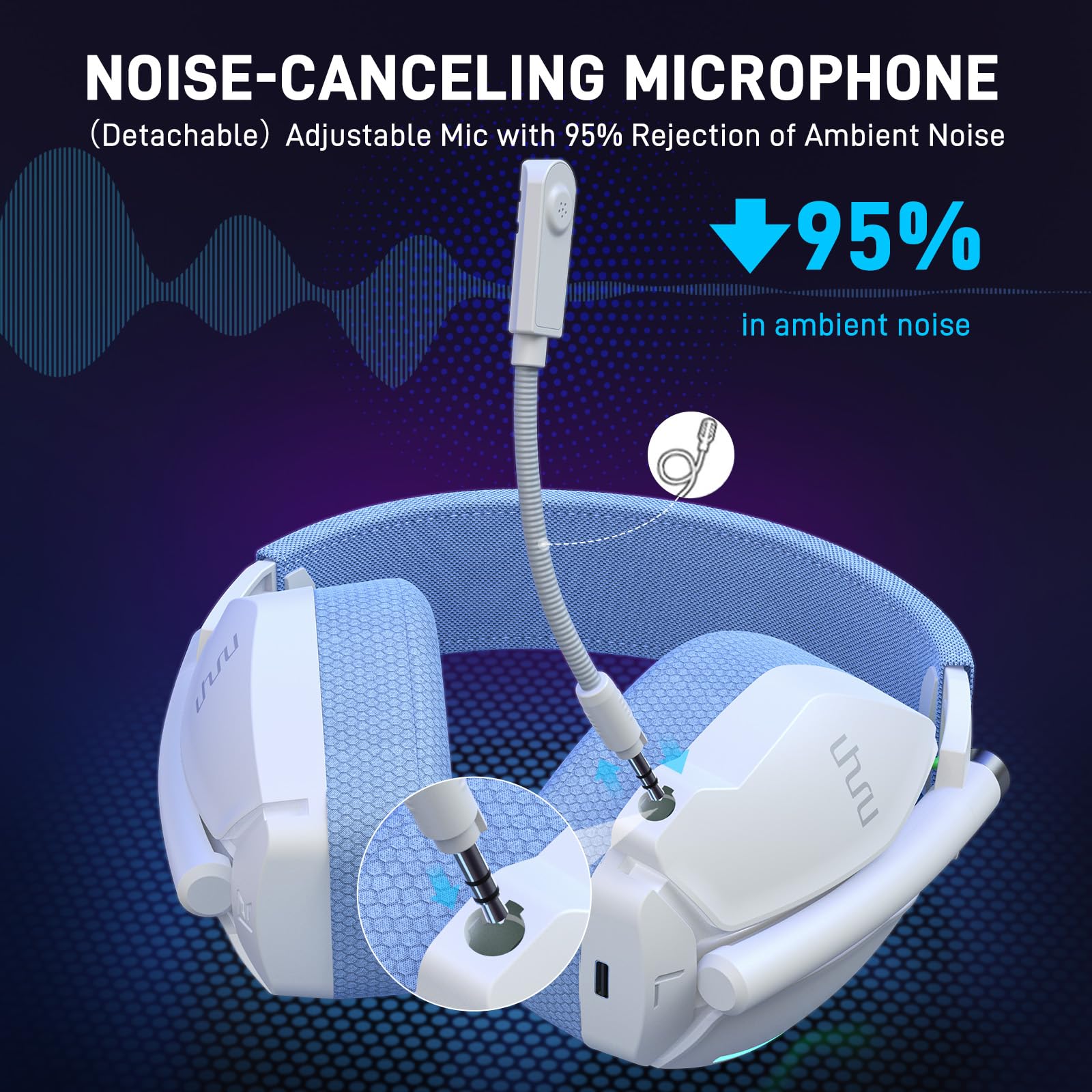 Foto 4 pulgar | Auriculares Inalámbricos Para Juegos Uhuru Para Pc Ps4 Ps5 Con Micrófono - Venta Internacional.