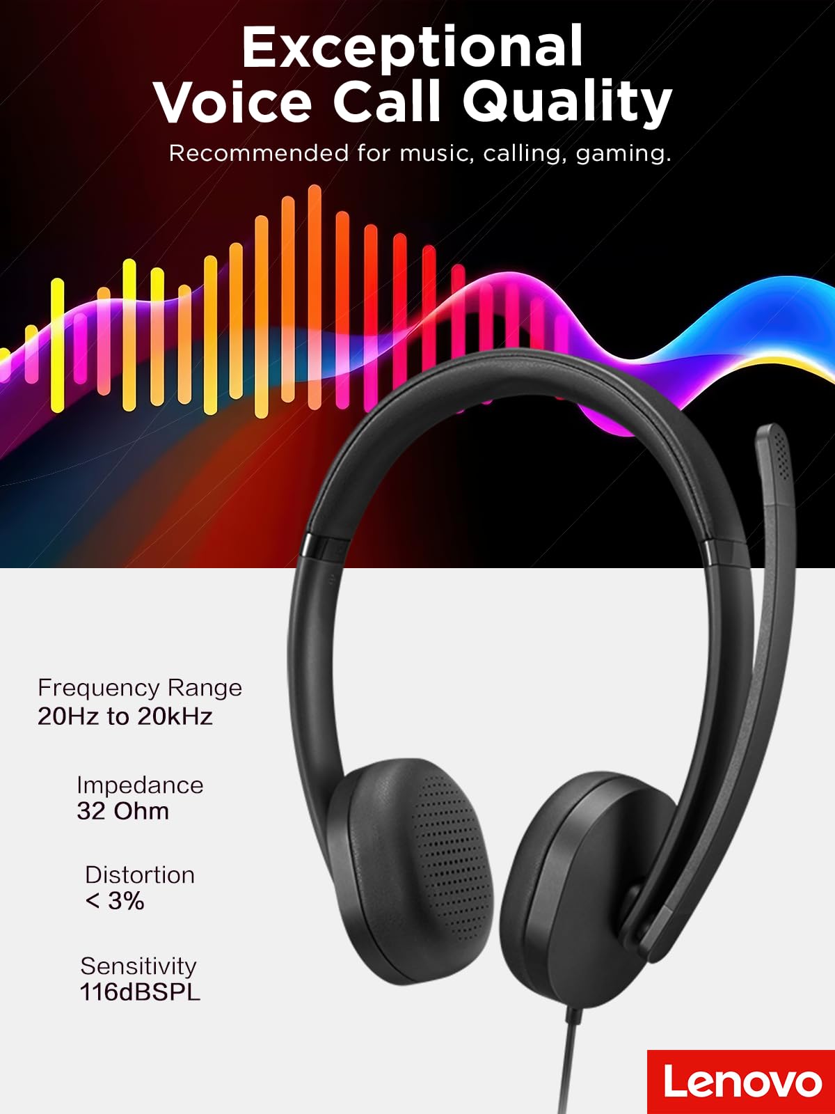 Foto 6 pulgar | Auriculares Estéreo Con Cable Usb A De Lenovo Para Pc/portátil Con Cancelación De Ruido - Venta Internacional.