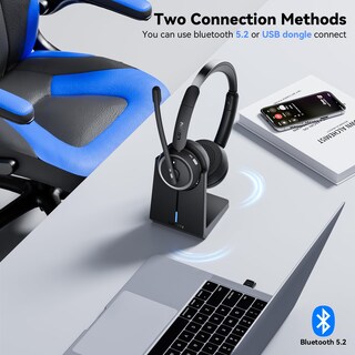Foto 4 | Auriculares Inalámbricos Levn Con Micrófono Bluetooth Work, Batería De 65 H - Venta Internacional.