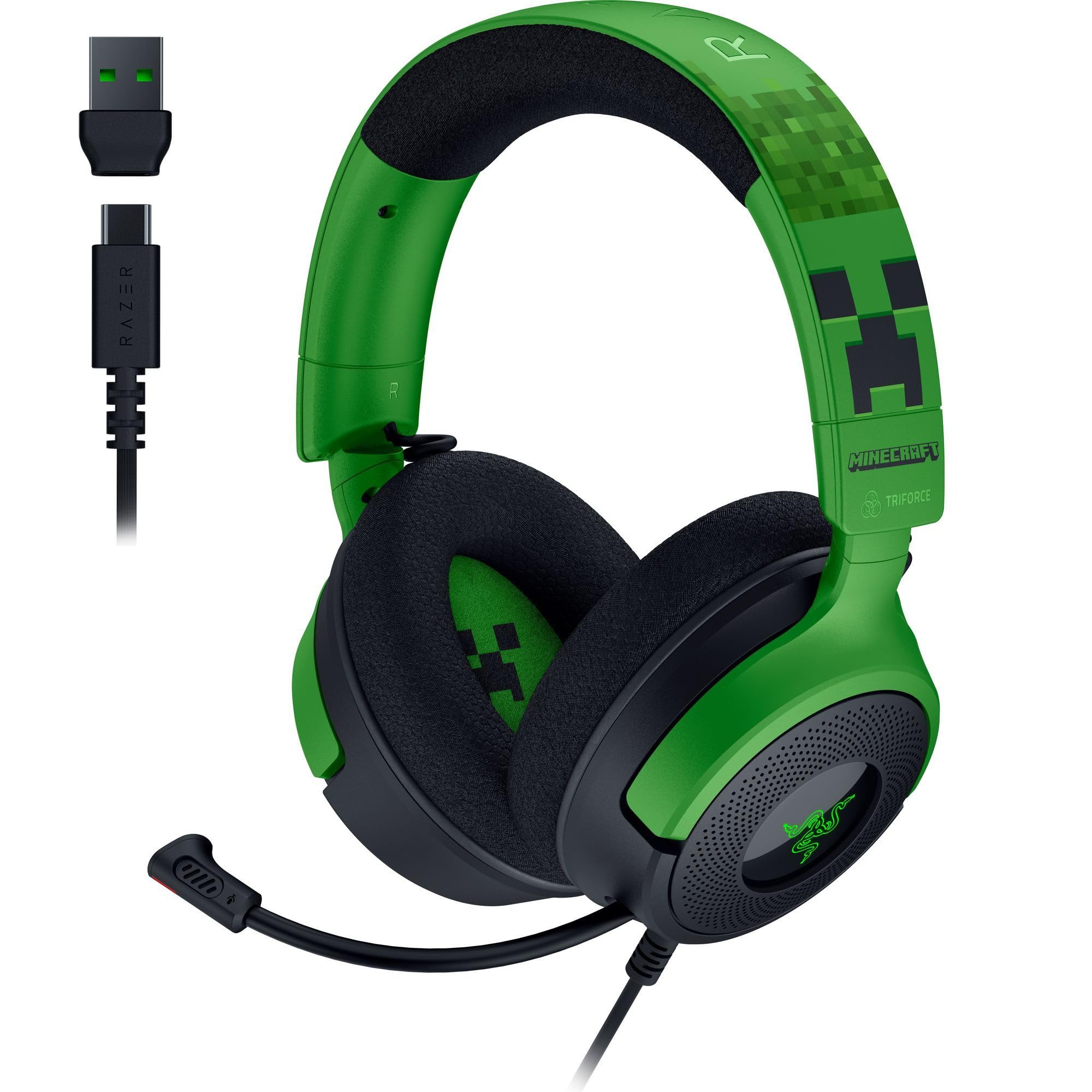 Foto 2 pulgar | Auriculares Para Juegos Razer Kraken V4 X 40 Mm Controladores Minecraft Ed. - Venta Internacional.
