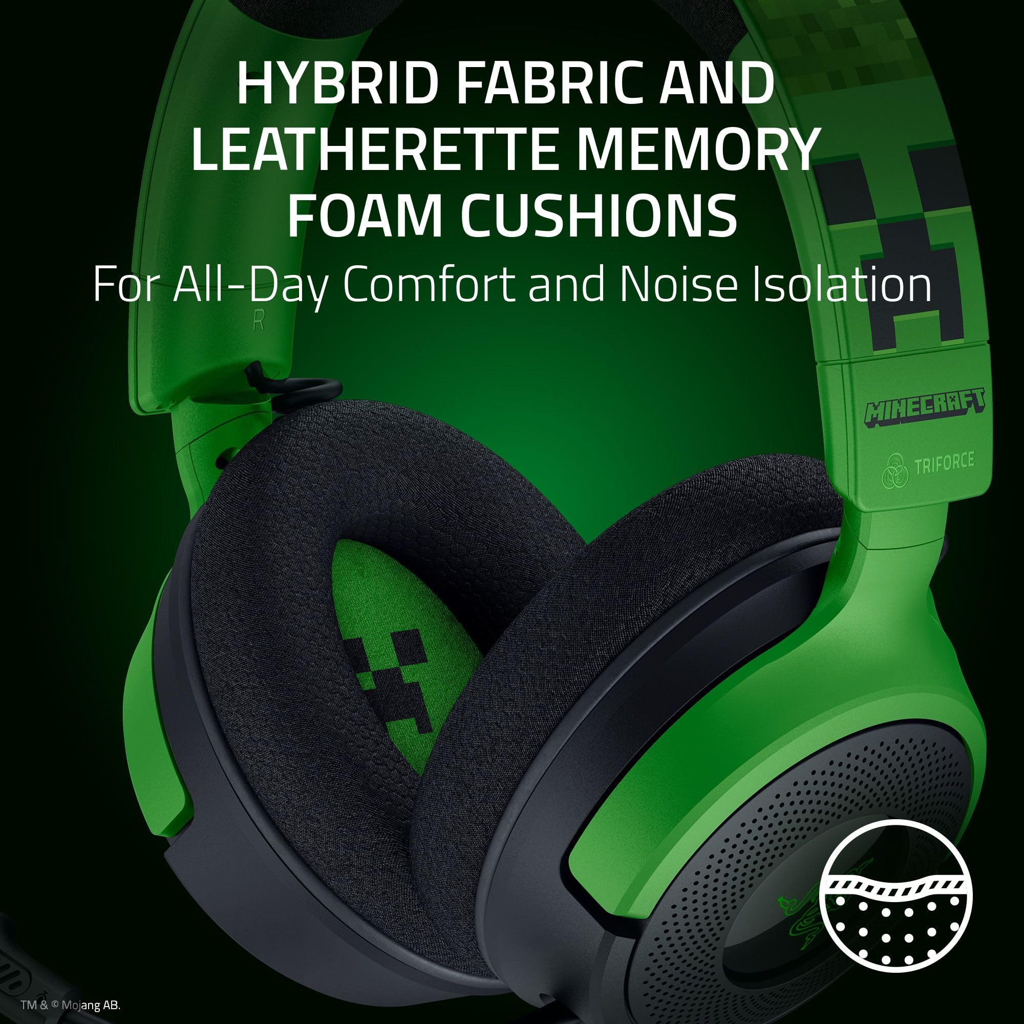 Foto 7 pulgar | Auriculares Para Juegos Razer Kraken V4 X 40 Mm Controladores Minecraft Ed. - Venta Internacional.