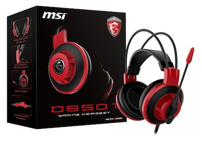 Foto 1 | Auriculares Para Juegos Msi Ds501 Con Micrófono Con Cable Negros - Venta Internacional.