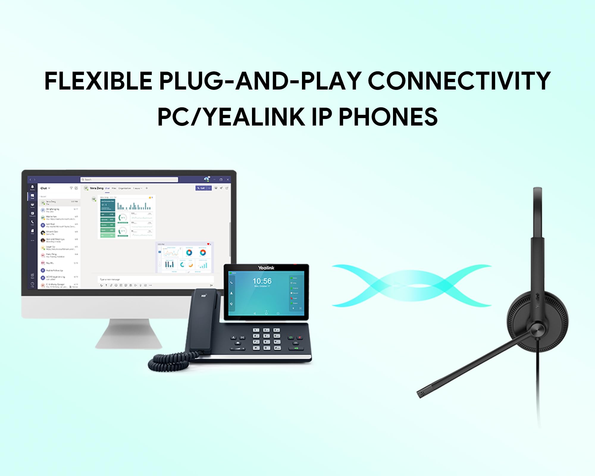 Foto 5 pulgar | Auriculares Usb Yealink Uh34 Con Micrófono Para Pc Portátil - Venta Internacional.
