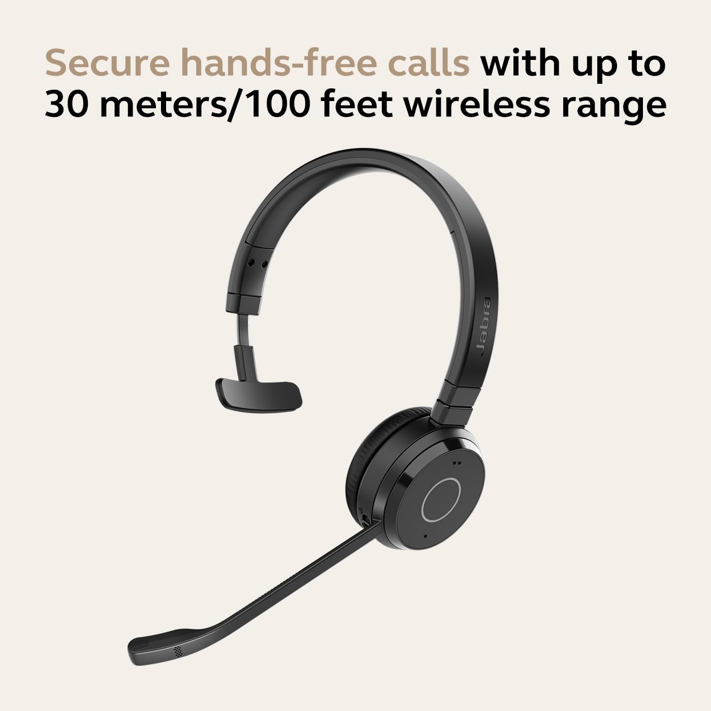 Foto 4 | Auriculares Inalámbricos De Un Solo Oído Jabra Evolve 65 Te Con Soporte - Venta Internacional.