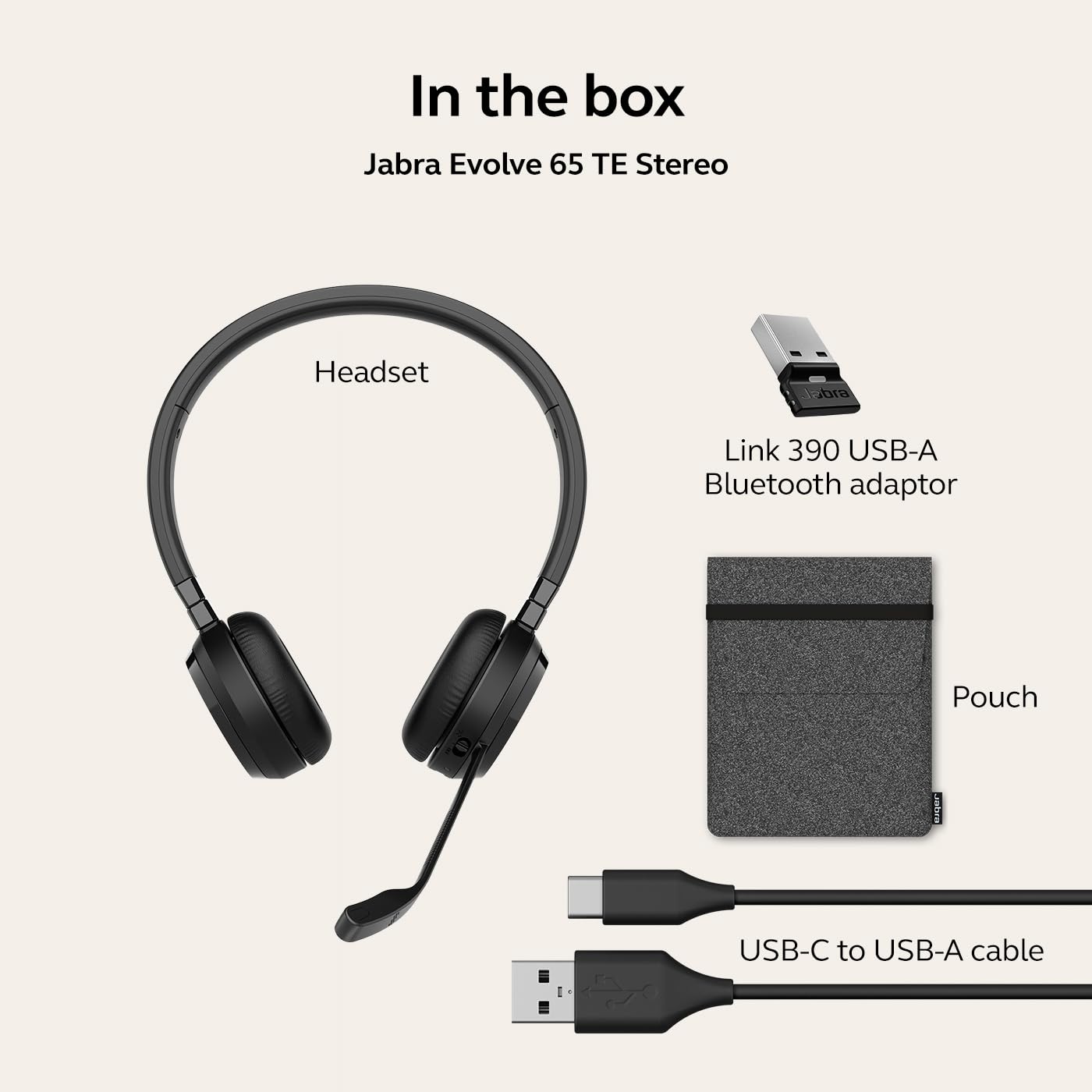 Foto 7 pulgar | Auriculares Inalámbricos De Doble Oreja Jabra Evolve 65 Te Black - Venta Internacional.