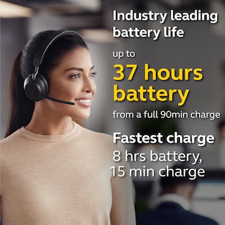 Foto 4 | Auriculares Inalámbricos Jabra Evolve2 65 Ms Mono Con Link380a Negros - Venta Internacional.