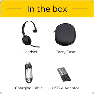 Foto 7 | Auriculares Inalámbricos Jabra Evolve2 65 Ms Mono Con Link380a Negros - Venta Internacional.