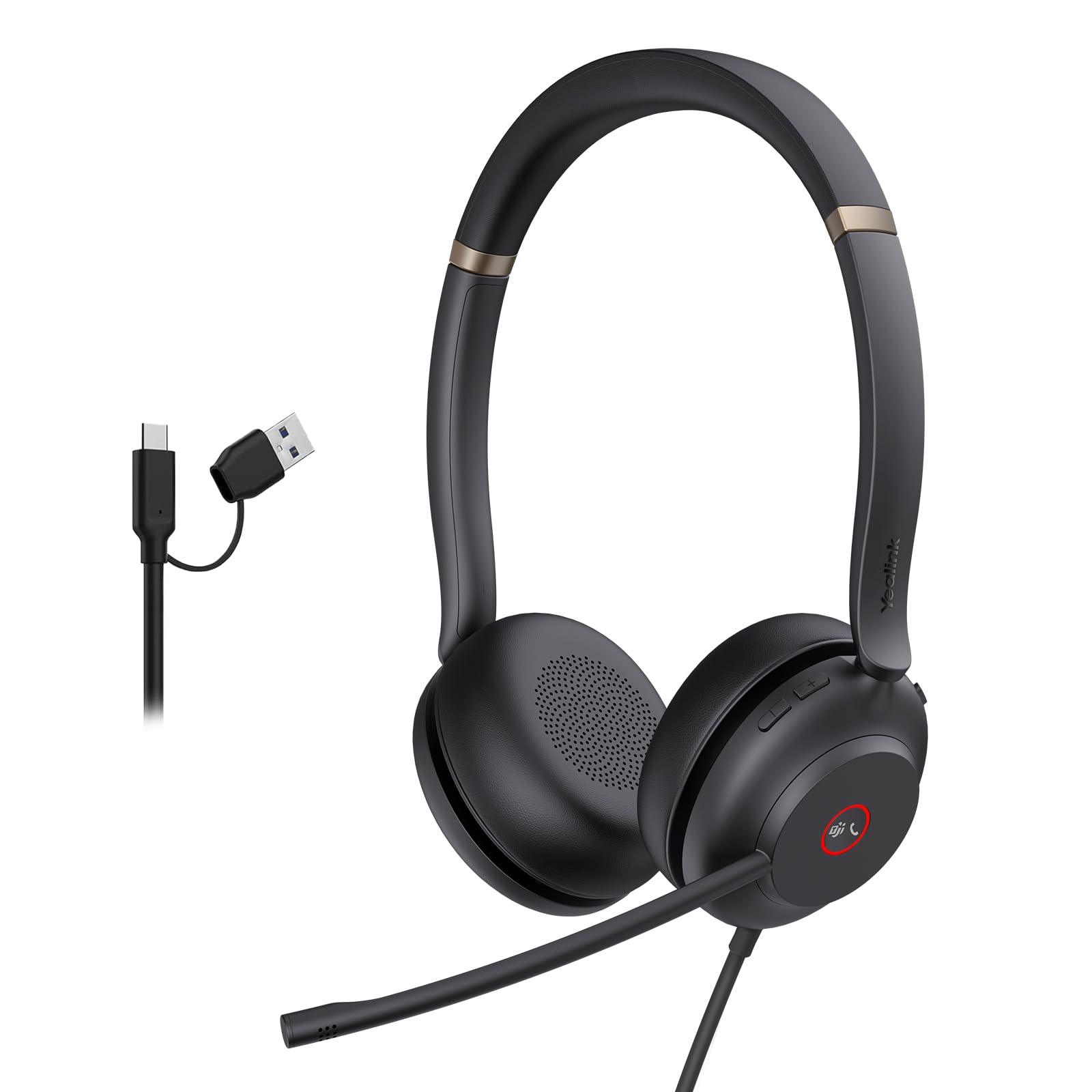 Auriculares Usb Yealink Uh37 Con Micrófono Con Cancelación De Ruido - Venta Internacional.