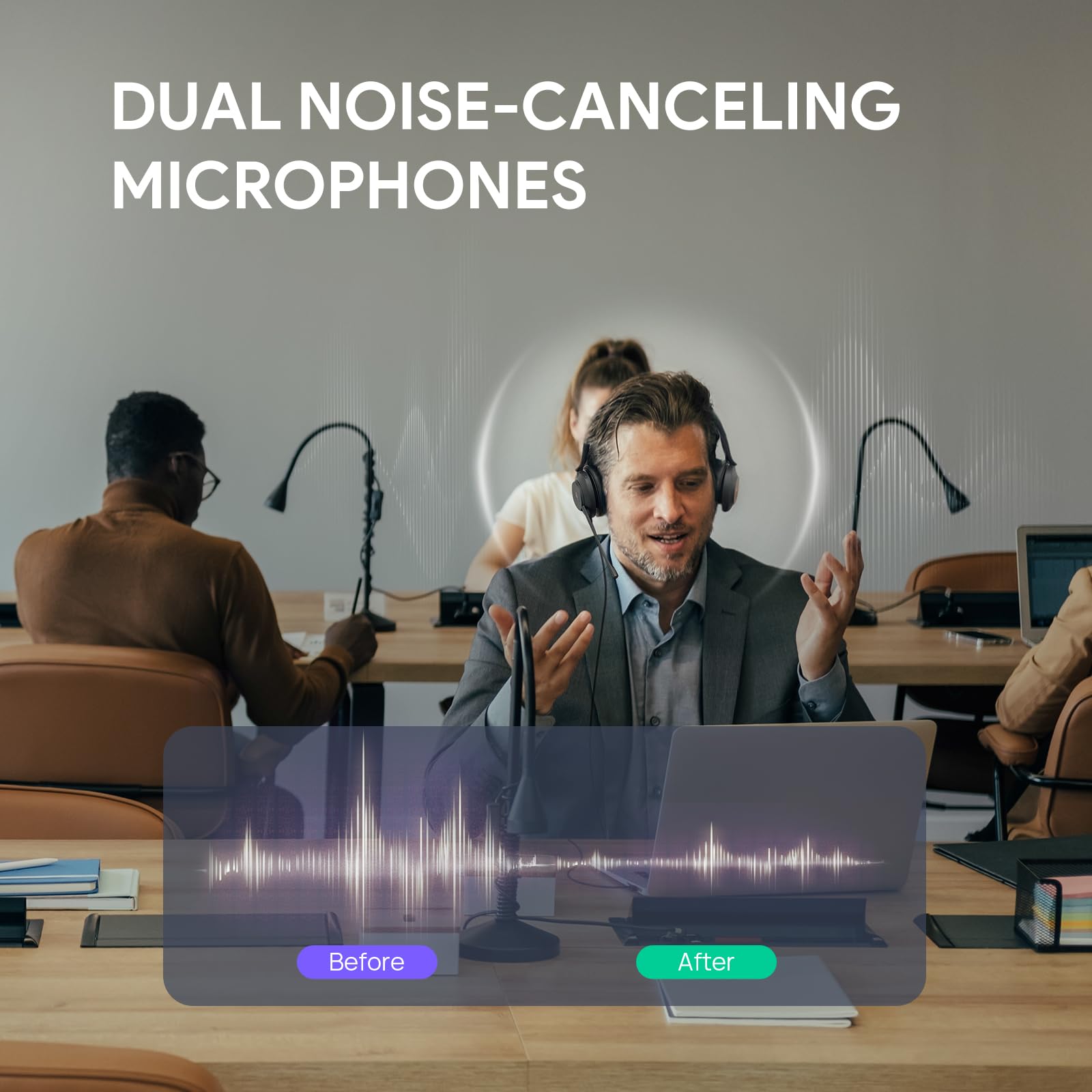 Foto 2 | Auriculares Usb Yealink Uh37 Con Micrófono Con Cancelación De Ruido - Venta Internacional.