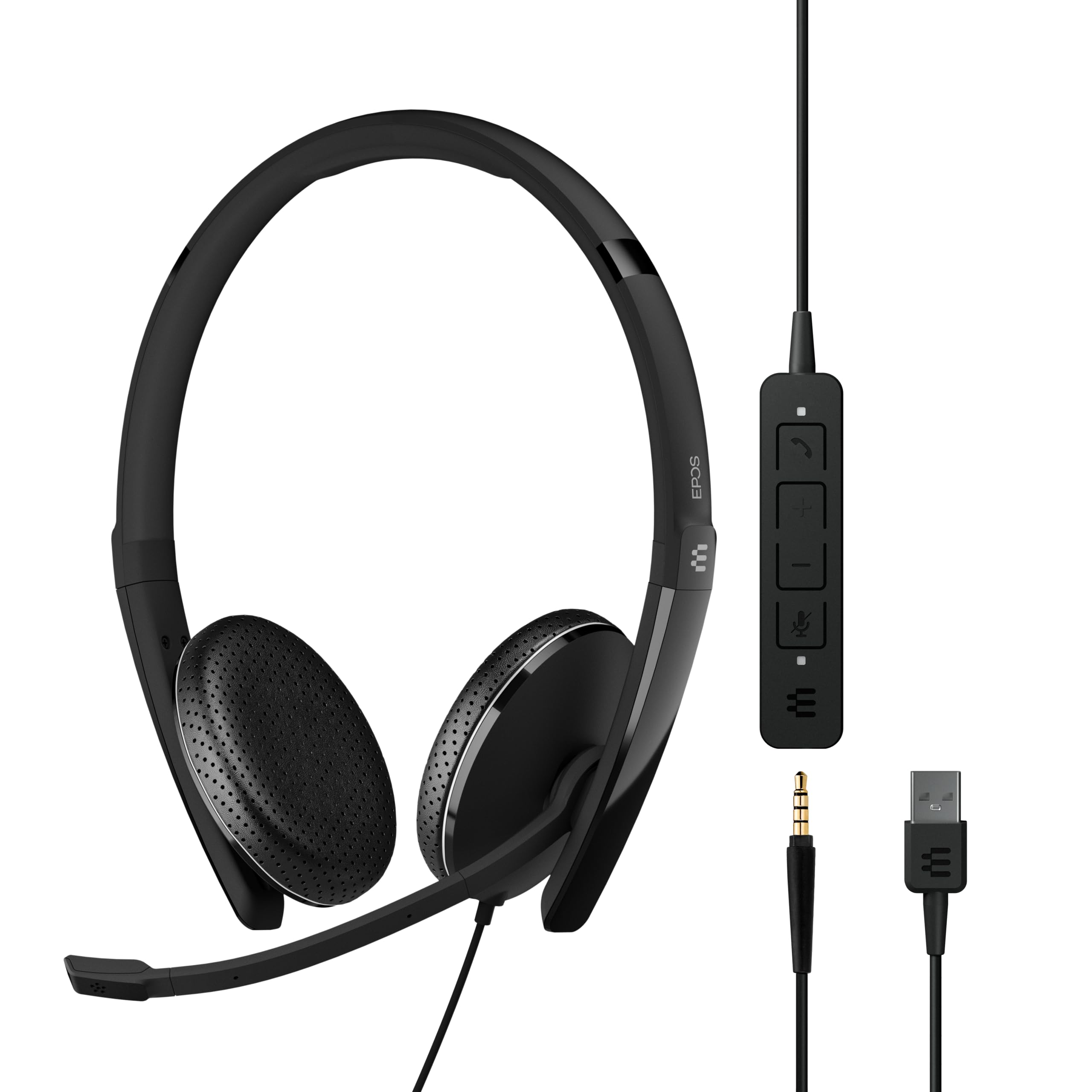 Auriculares Epos Adapt 165 Usb Ii Con Cable De Doble Cara Negros - Venta Internacional.