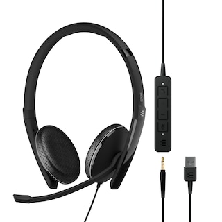 Foto 1 | Auriculares Epos Adapt 165 Usb Ii Con Cable De Doble Cara Negros - Venta Internacional.