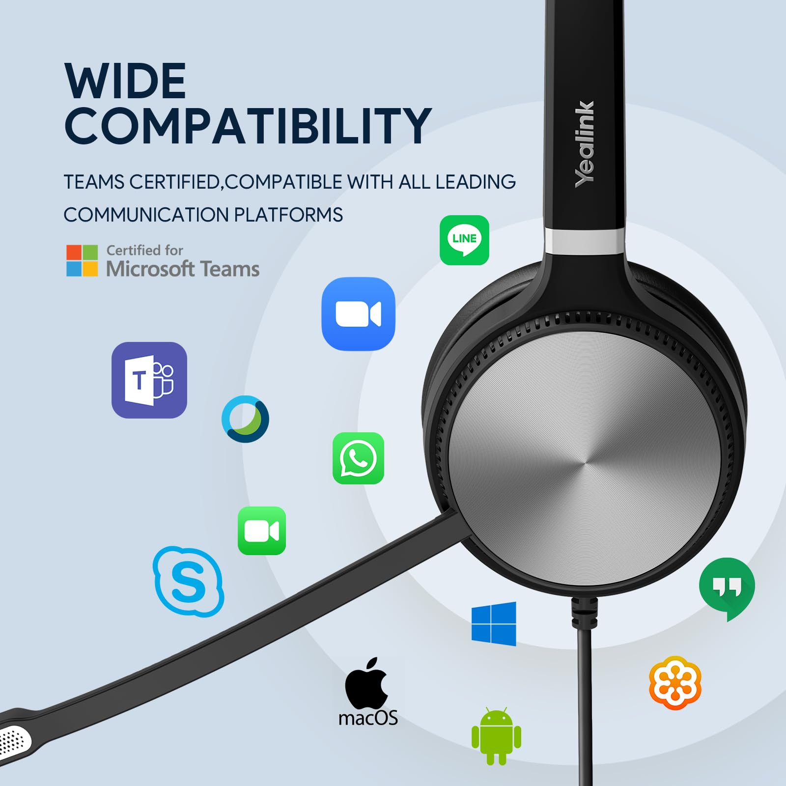 Foto 6 | Auriculares Usb Yealink Uh36 Con Cable Para Computadora Pc Portátil - Venta Internacional.