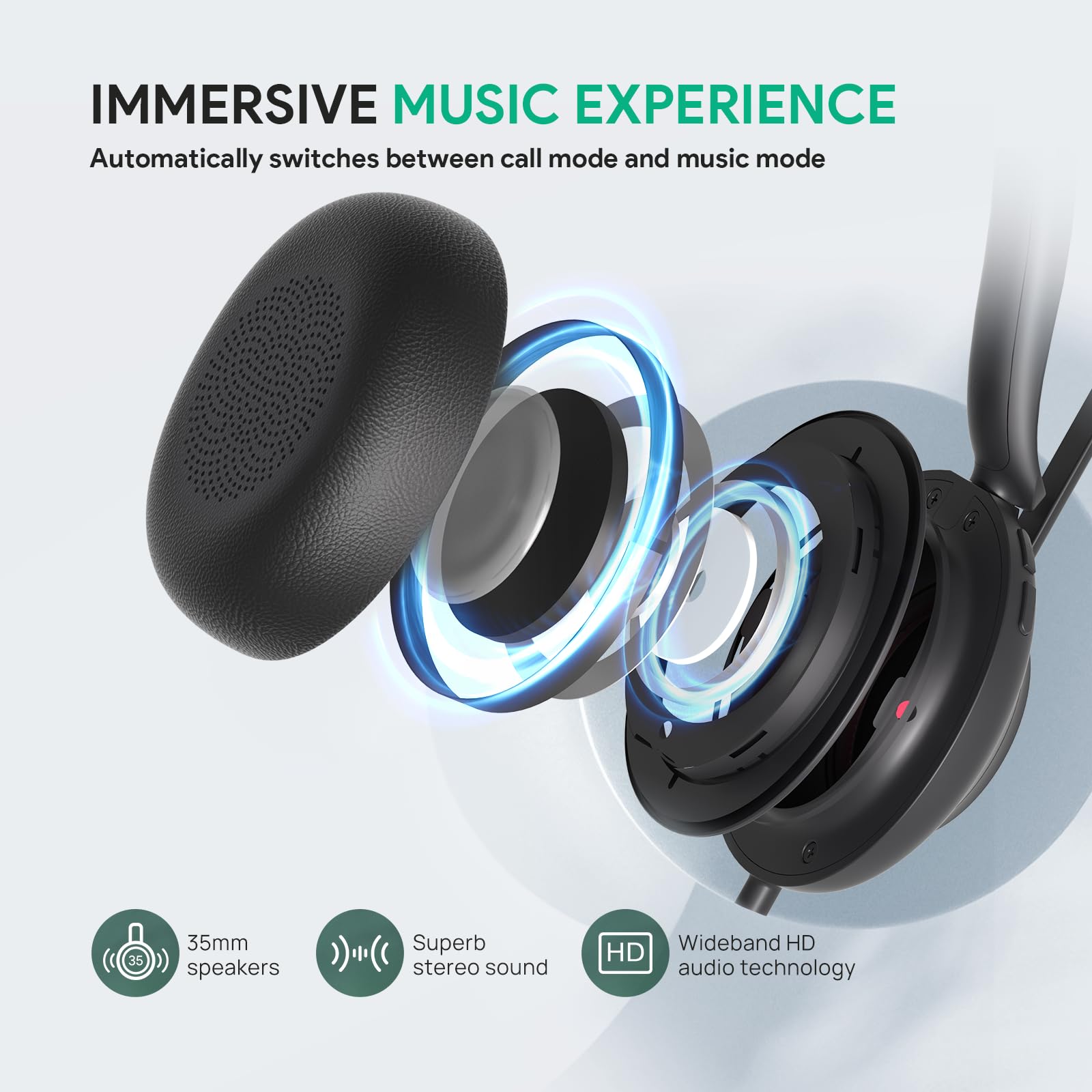 Foto 5 pulgar | Auriculares Con Cable Yealink Uh35 Con Micrófono Con Cancelación De Ruido - Venta Internacional.