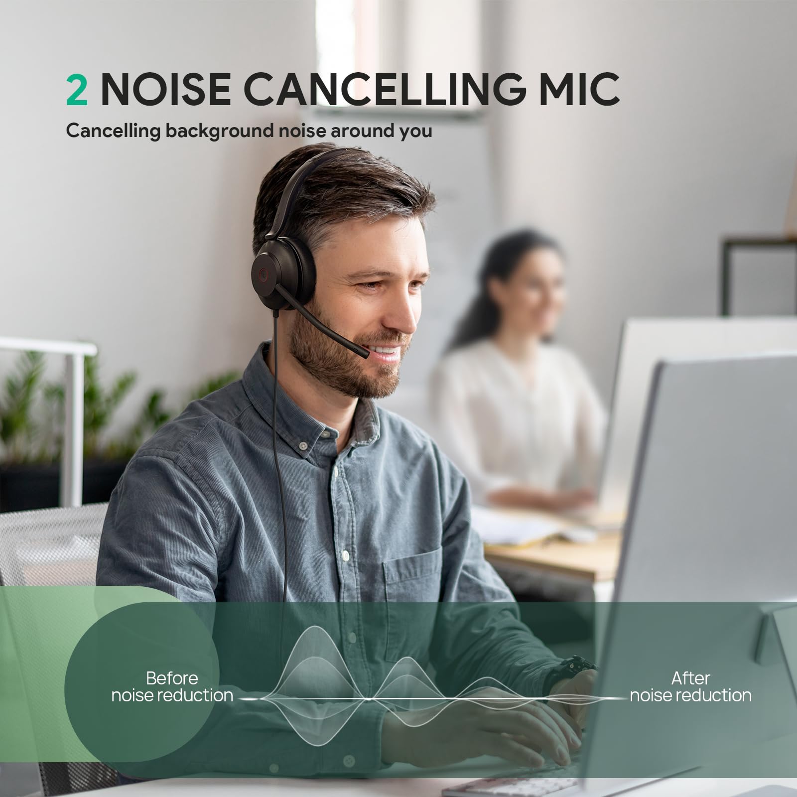 Foto 4 pulgar | Auriculares Usb Yealink Uh35 Con Micrófono  Cancelación De Ruido - Venta Internacional.