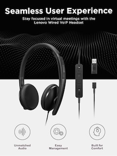 Foto 2 | Auriculares Voip Lenovo Wired Teams Con Epos Brainadapt Y Activegard - Venta Internacional.