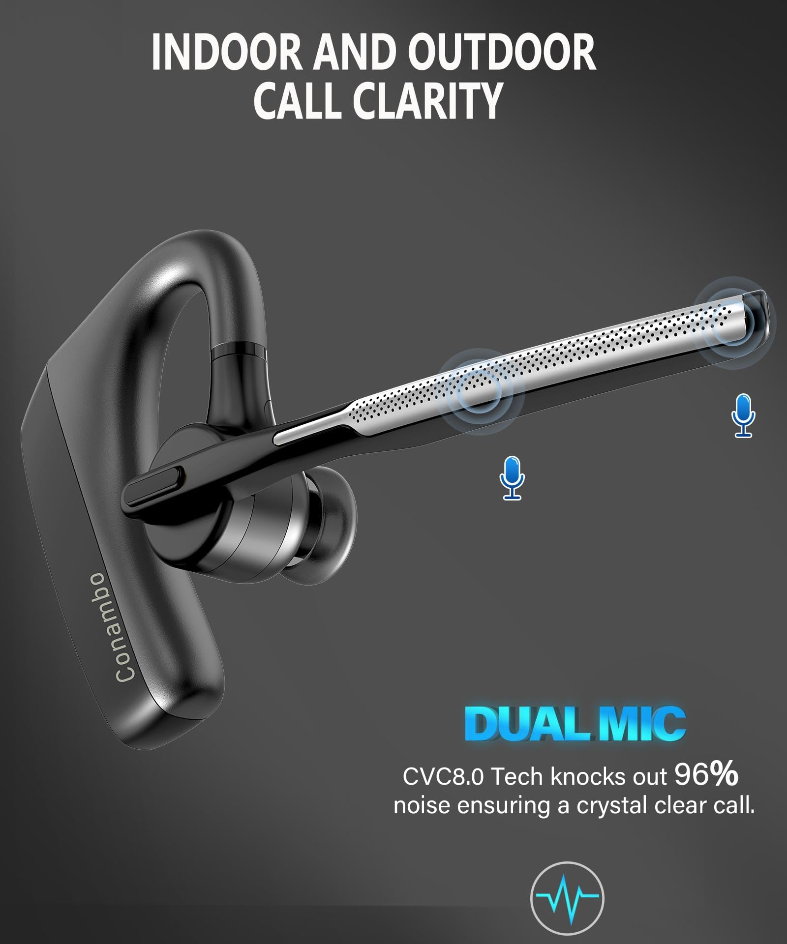 Foto 4 pulgar | Auriculares Inalámbricos Conambo K18 Bluetooth V5.1 16h De Tiempo De Conversación - Venta Internacional.