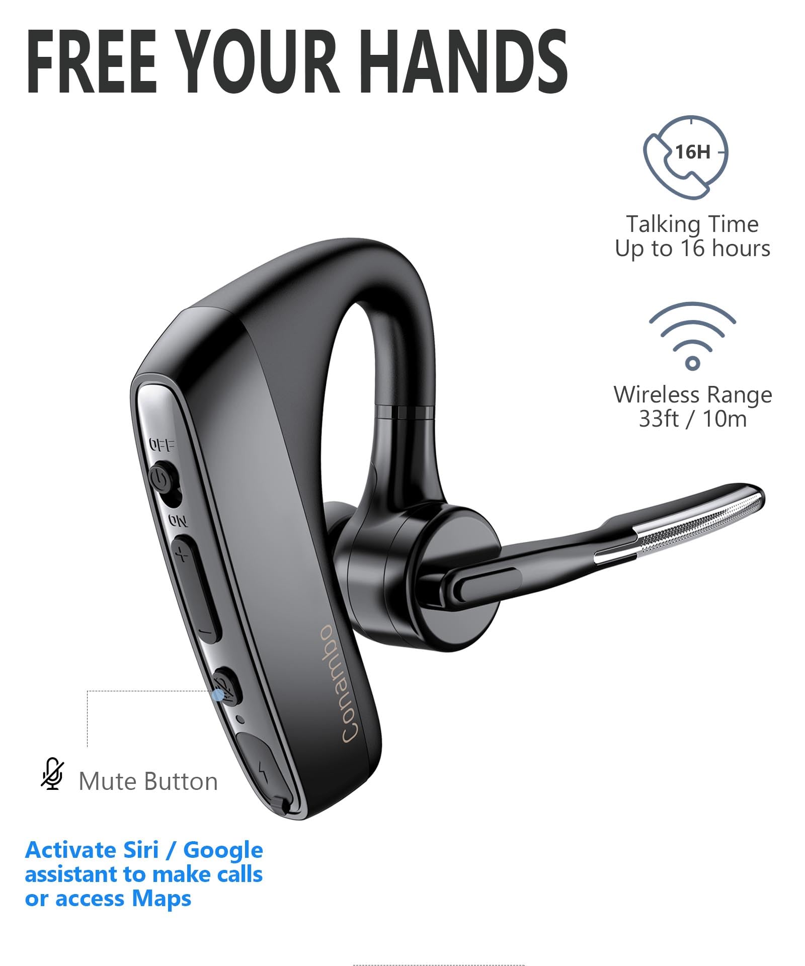 Foto 5 | Auriculares Inalámbricos Conambo K18 Bluetooth V5.1 16h De Tiempo De Conversación - Venta Internacional.