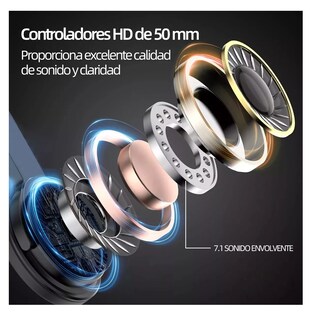 Foto 3 | Audífonos Gamer K7 Diadema, Negro