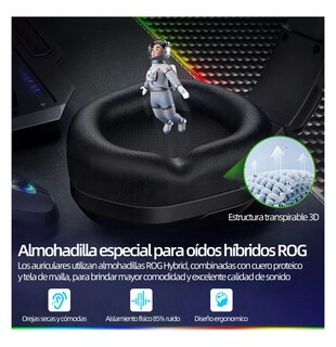 Foto 5 | Audífonos Gamer Diadema Con Microfono Led Rgb Negro
