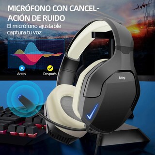 Foto 2 | Audífonos Belug Gamer Para Xbox Negro Beige