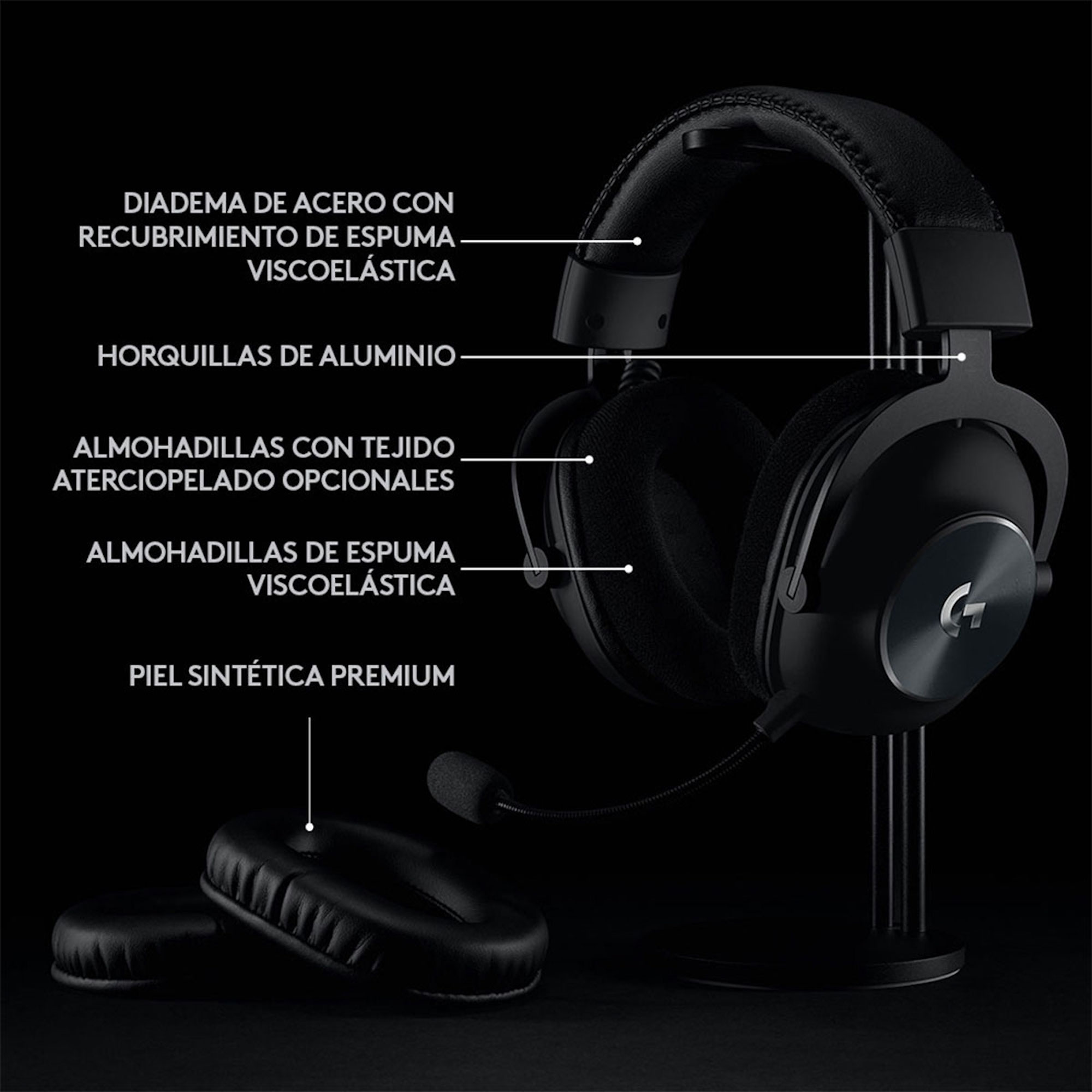Foto 3 pulgar | Audífonos Inalámbricos Gaming Logitech Pro X Lightspeed Con Micrófono Extraíble