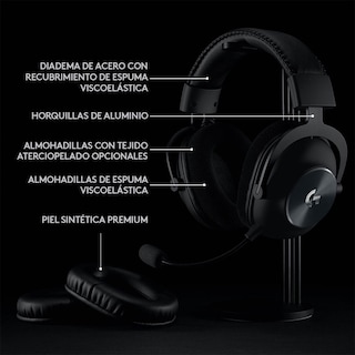 Foto 2 | Audífonos Inalámbricos Gaming Logitech Pro X Lightspeed Con Micrófono Extraíble