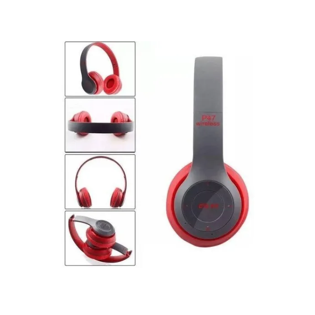 Foto 3 pulgar | Audifonos Inalámbricos Bt P47 Rojos