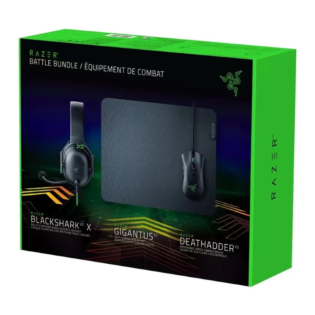 Foto 2 pulgar | Kit Gamer Mouse Audífonos Mousepad Razer RZ01-0321 Battle Bundle color Negro