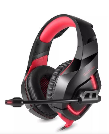 Audífonos Gamer K1-b Wünd con Luz Led Rojo $874